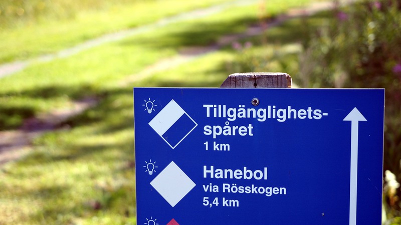 skylt elljusspår Hanebol